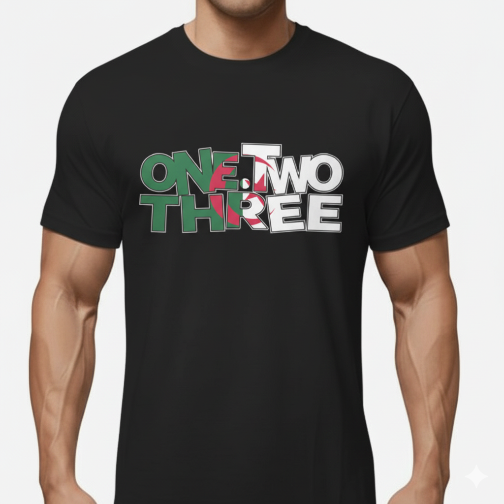 T-shirt Algérie – One Two Three