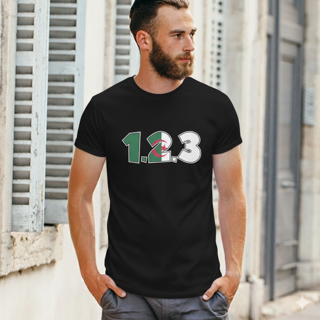 T-shirt Algérie – 1,2,3