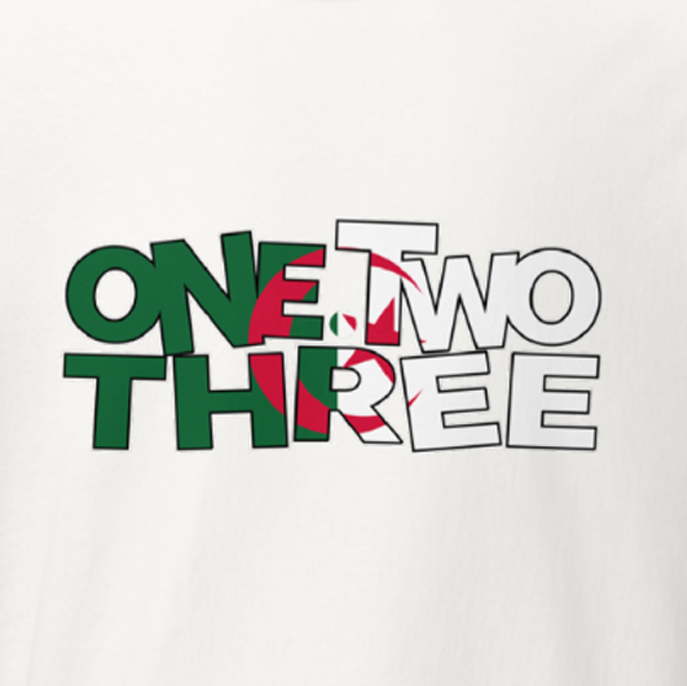 T-shirt Algérie – One Two Three
