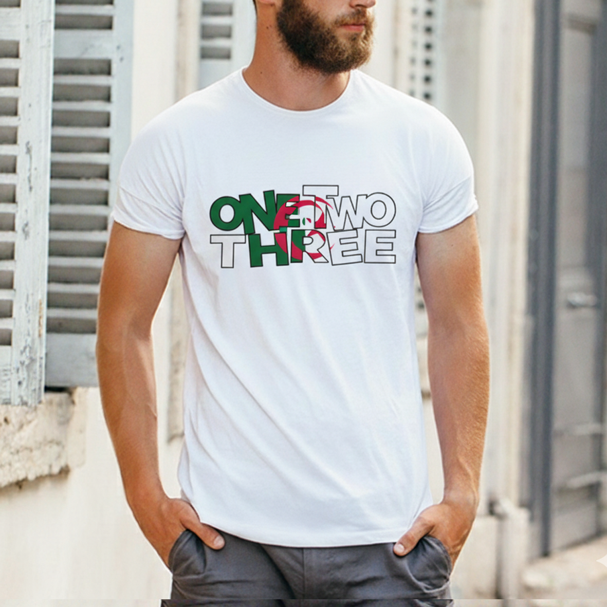 T-shirt Algérie – One Two Three