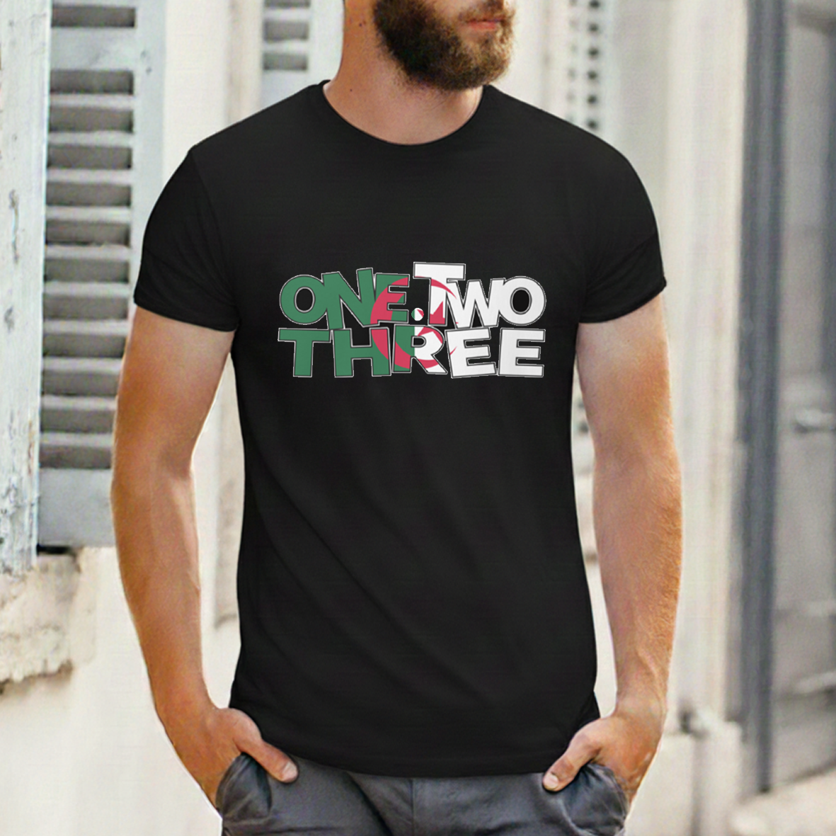 T-shirt Algérie – One Two Three